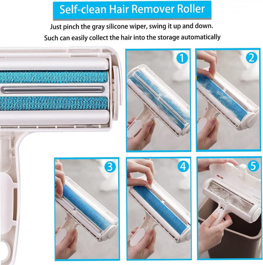 Brosse Anti-Poils Réutilisable PawTopia – Élimine Facilement les Poils d’Animaux sur Vêtements, Canapés, Tapis & Voitures